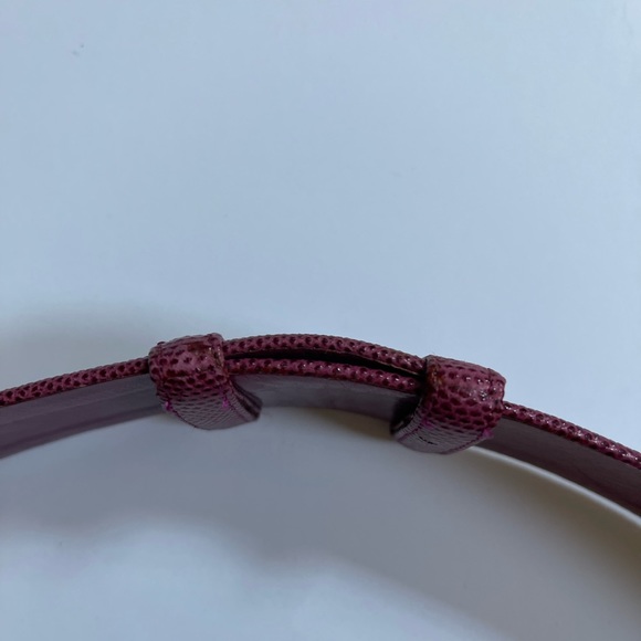 Vintage Judith Leiber Purple Plum Gold Bullet Design Art Deco - Picture 7 of 10